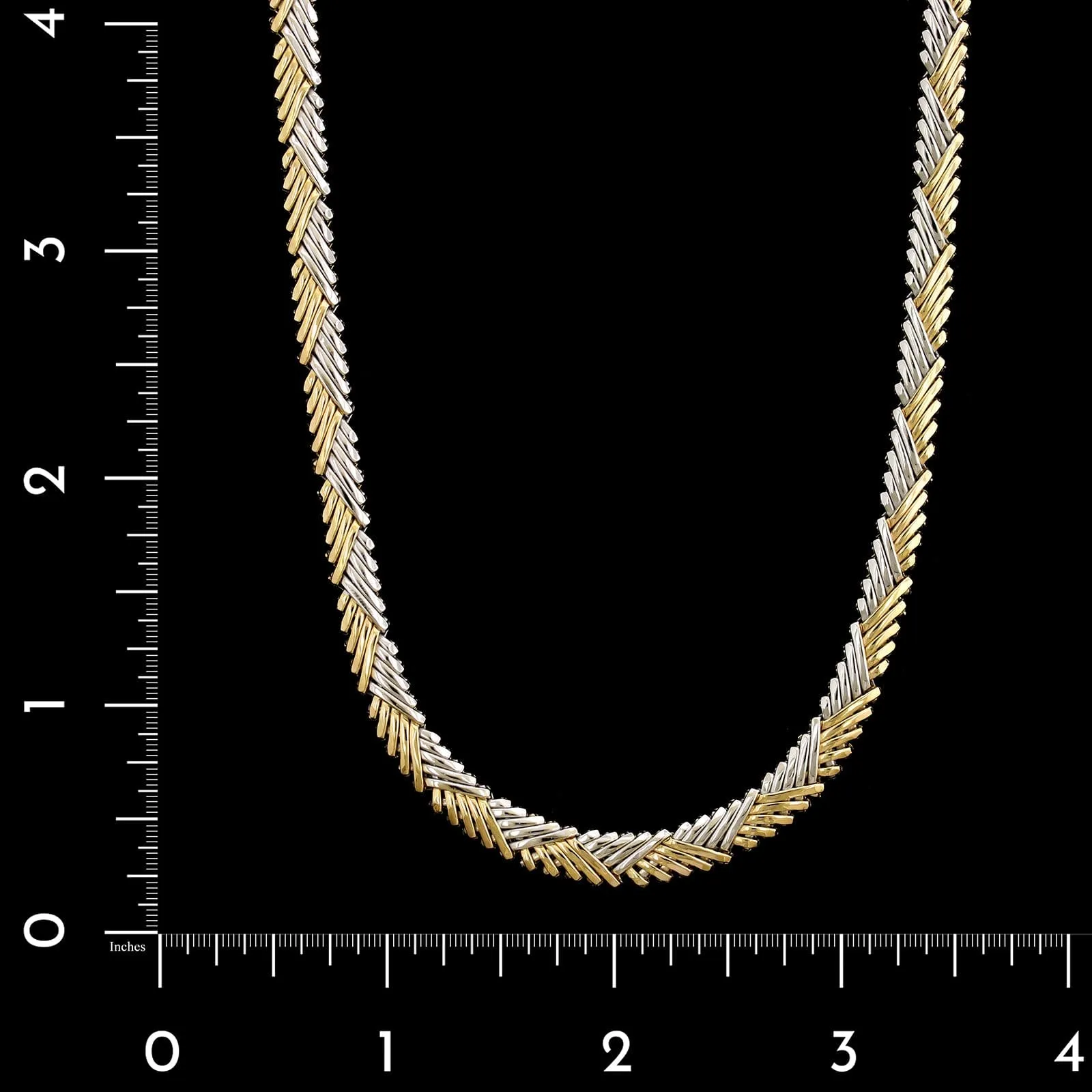 14K Two-tone Golf Estate Fancy Link Chain