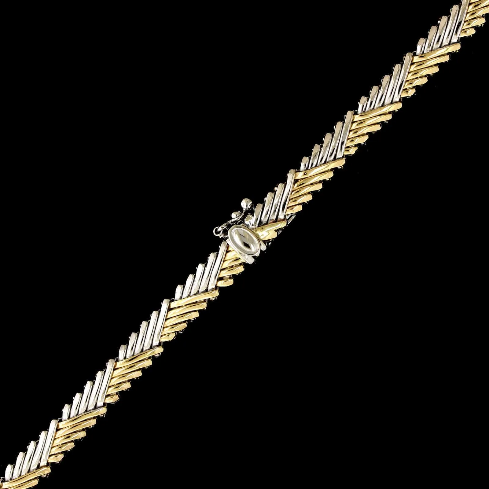 14K Two-tone Golf Estate Fancy Link Chain