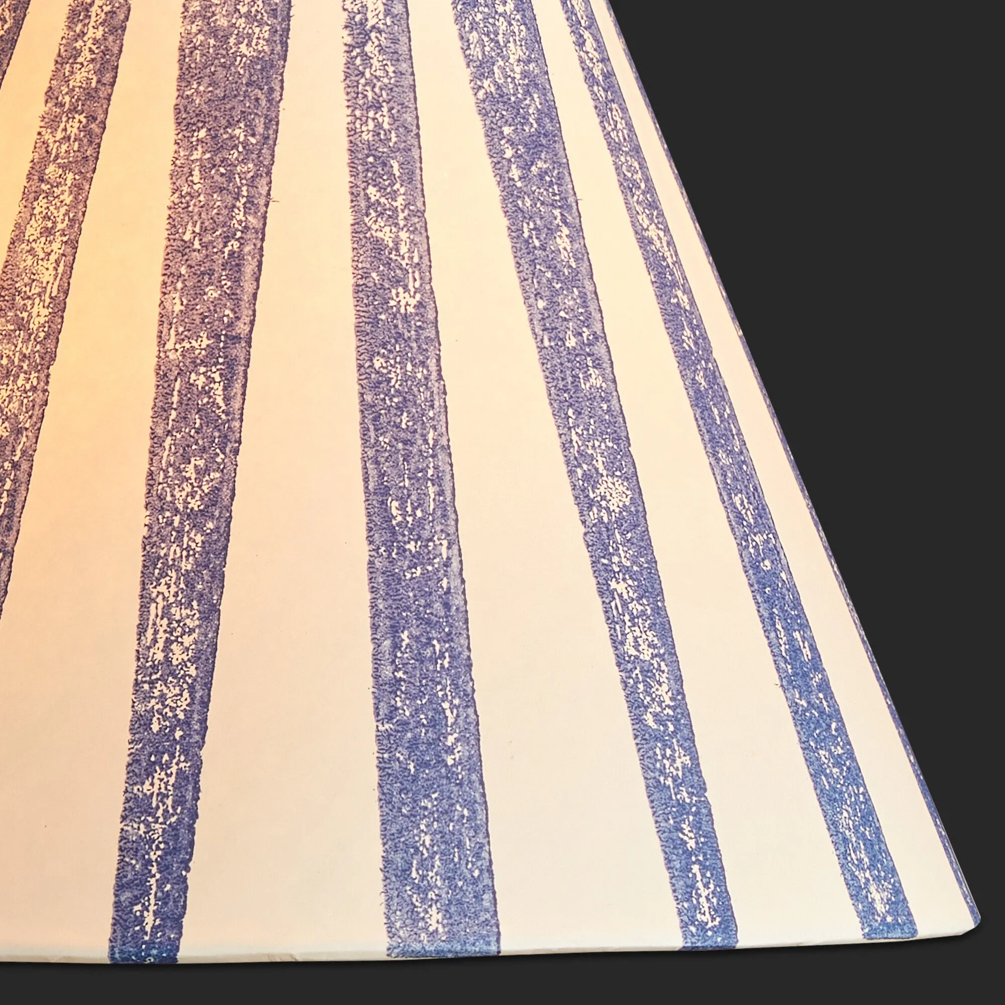 20cm empire shade in ocean tapers hand painted card