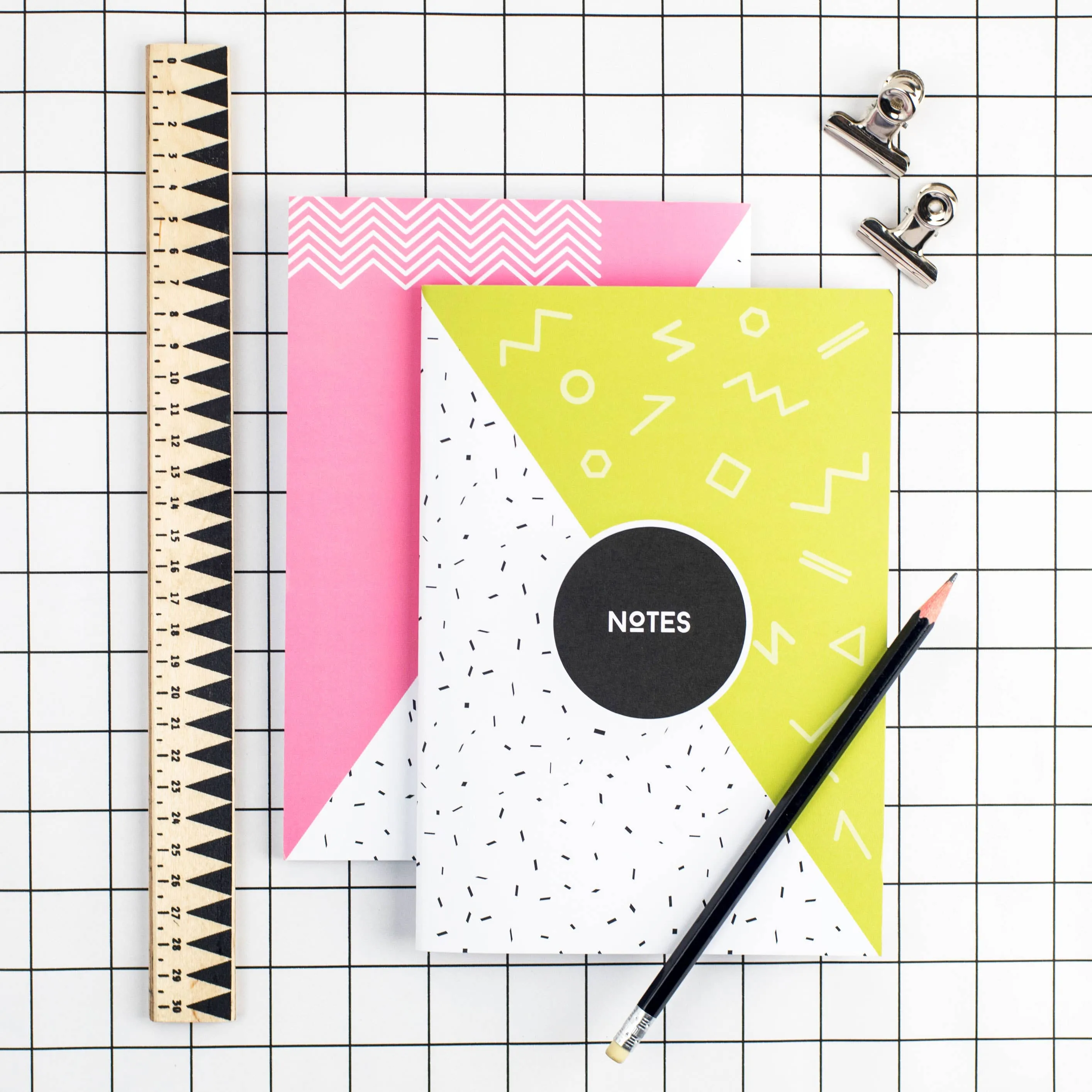 80s Lime Memphis Notebook