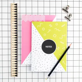 80s Lime Memphis Notebook