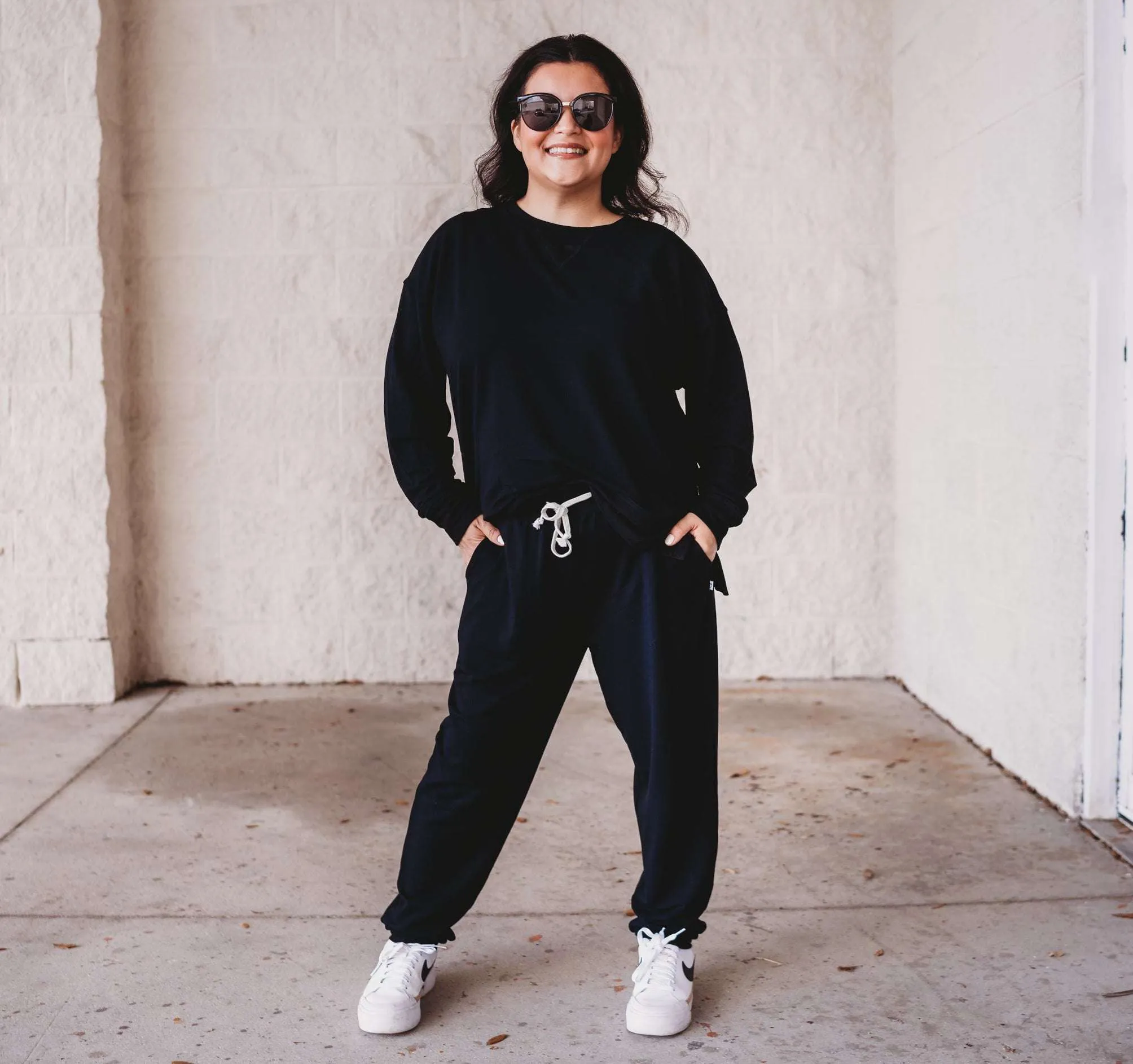 Black Terry Dream Women's Joggers