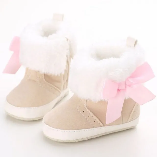 Bow-knot Fleece Snow Boots