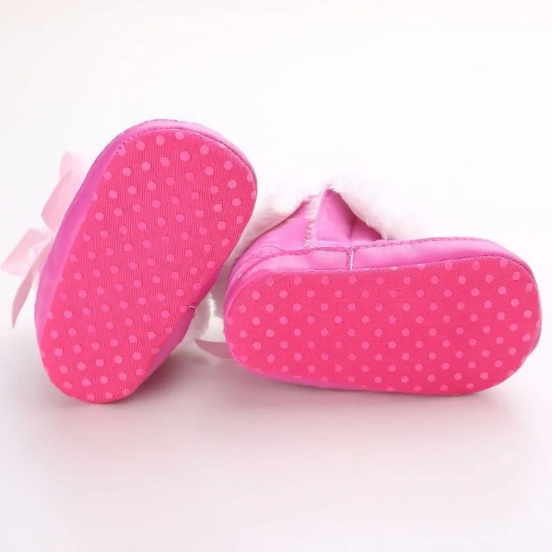Bow-knot Fleece Snow Boots