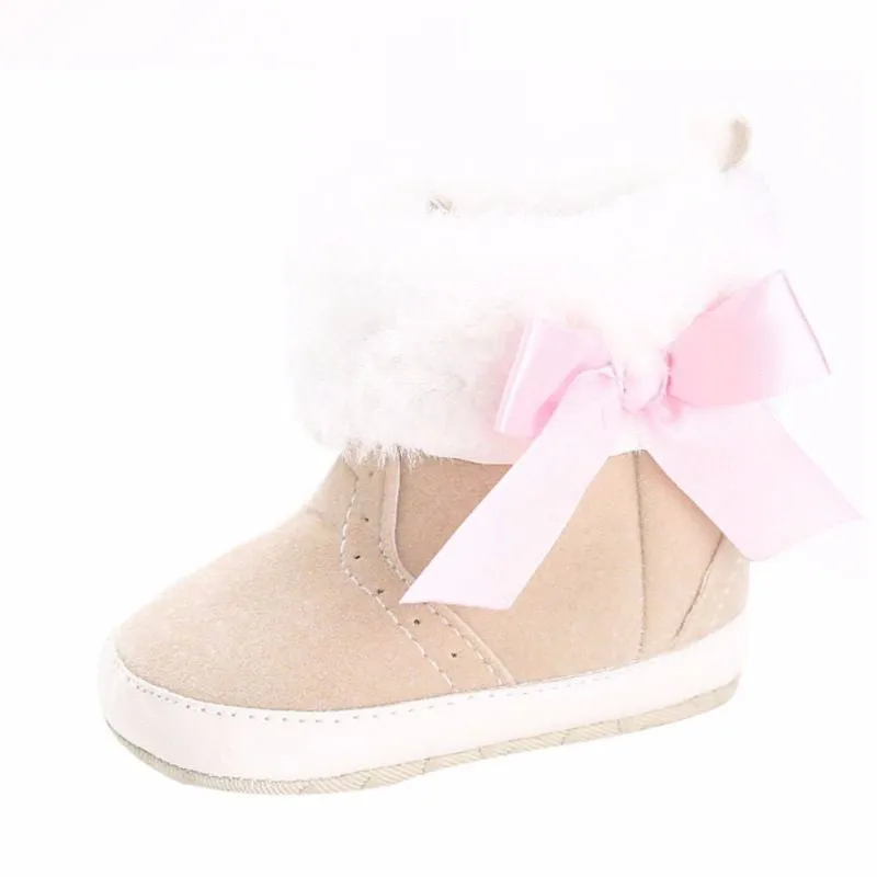 Bow-knot Fleece Snow Boots