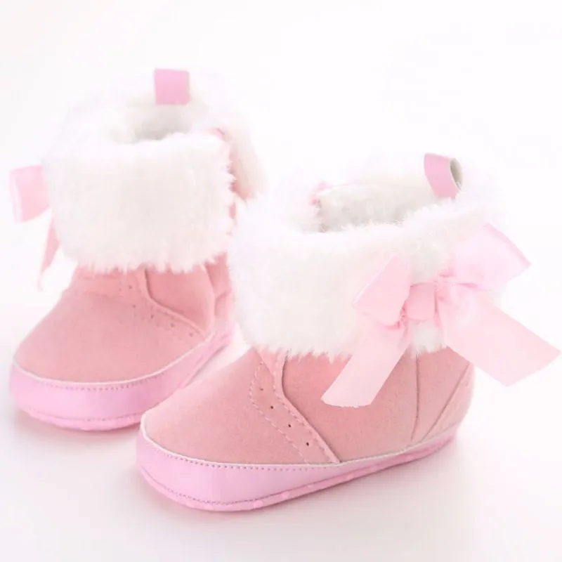 Bow-knot Fleece Snow Boots