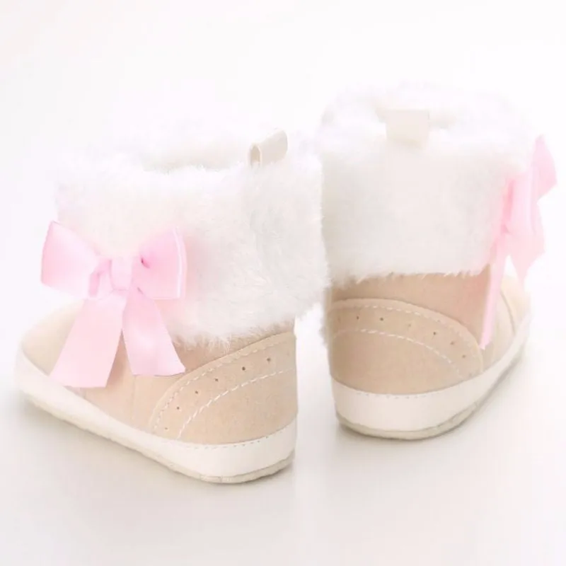 Bow-knot Fleece Snow Boots