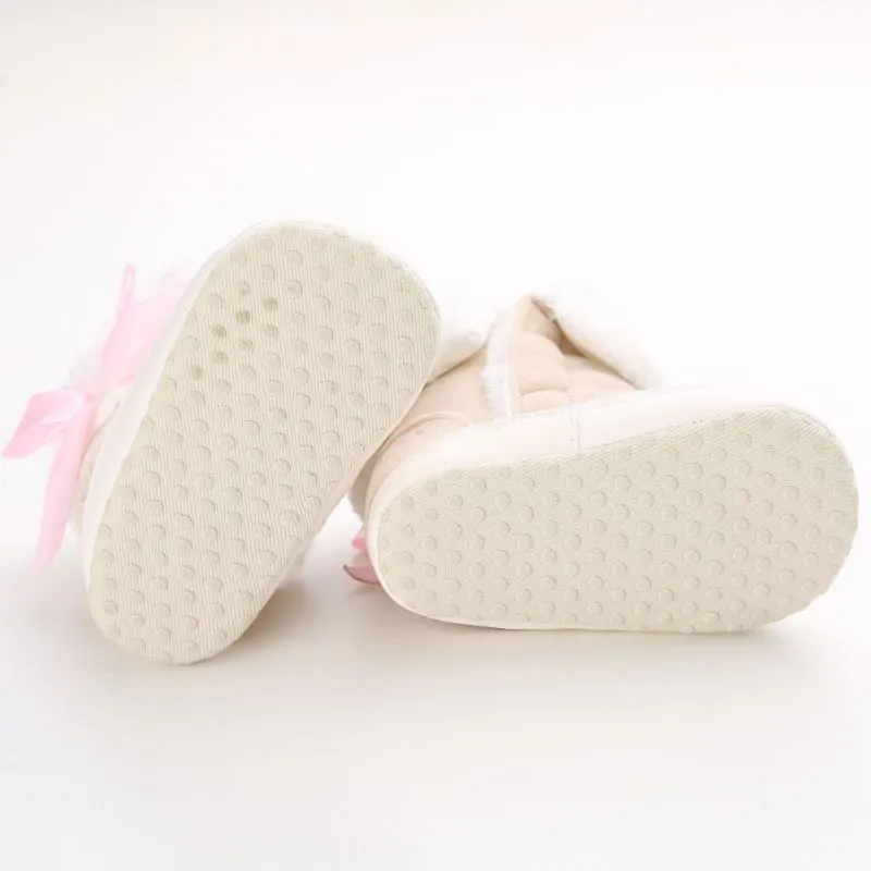 Bow-knot Fleece Snow Boots