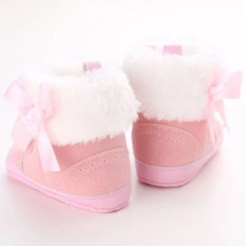 Bow-knot Fleece Snow Boots