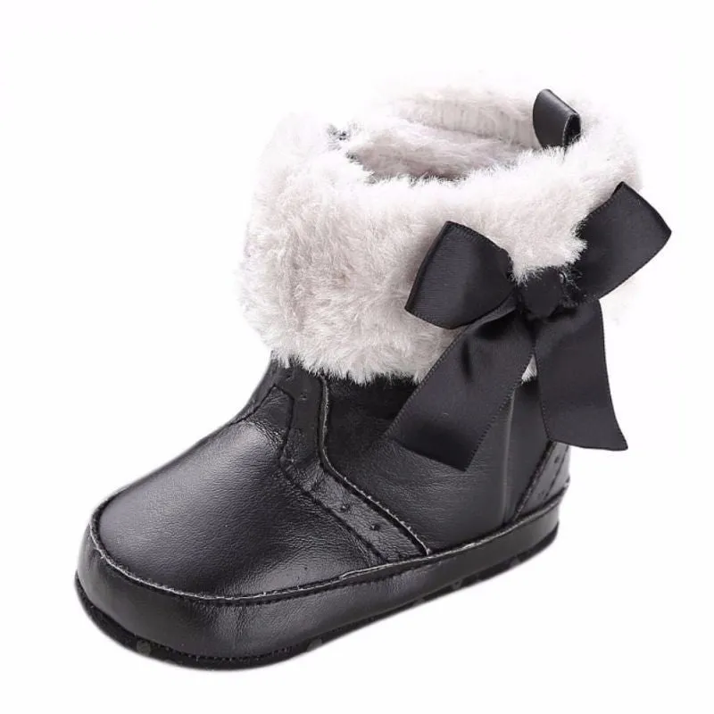 Bow-knot Fleece Snow Boots