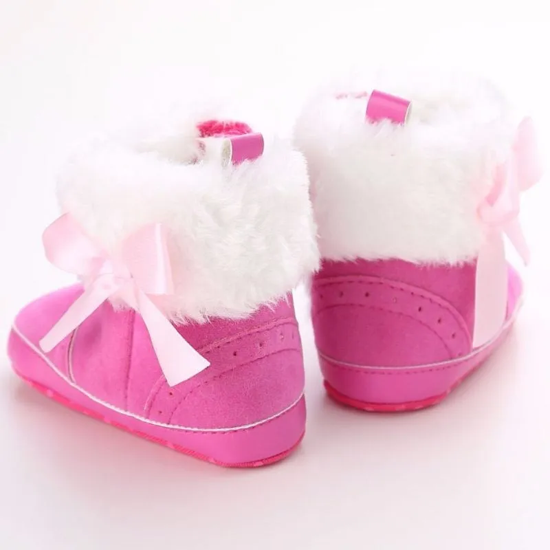 Bow-knot Fleece Snow Boots