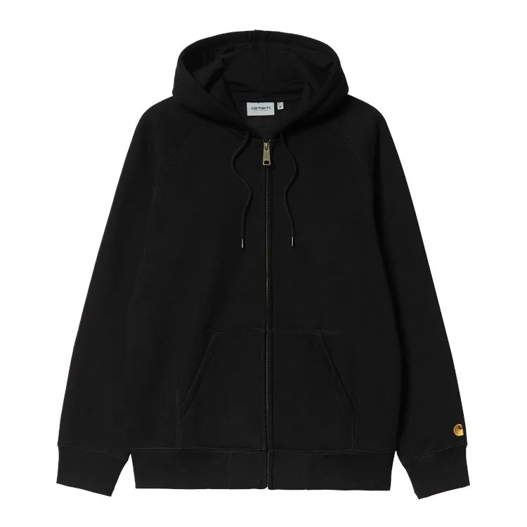 CARHARTT WIP SUDADERA HOODED CHASE JACKET BLACK / GOLD