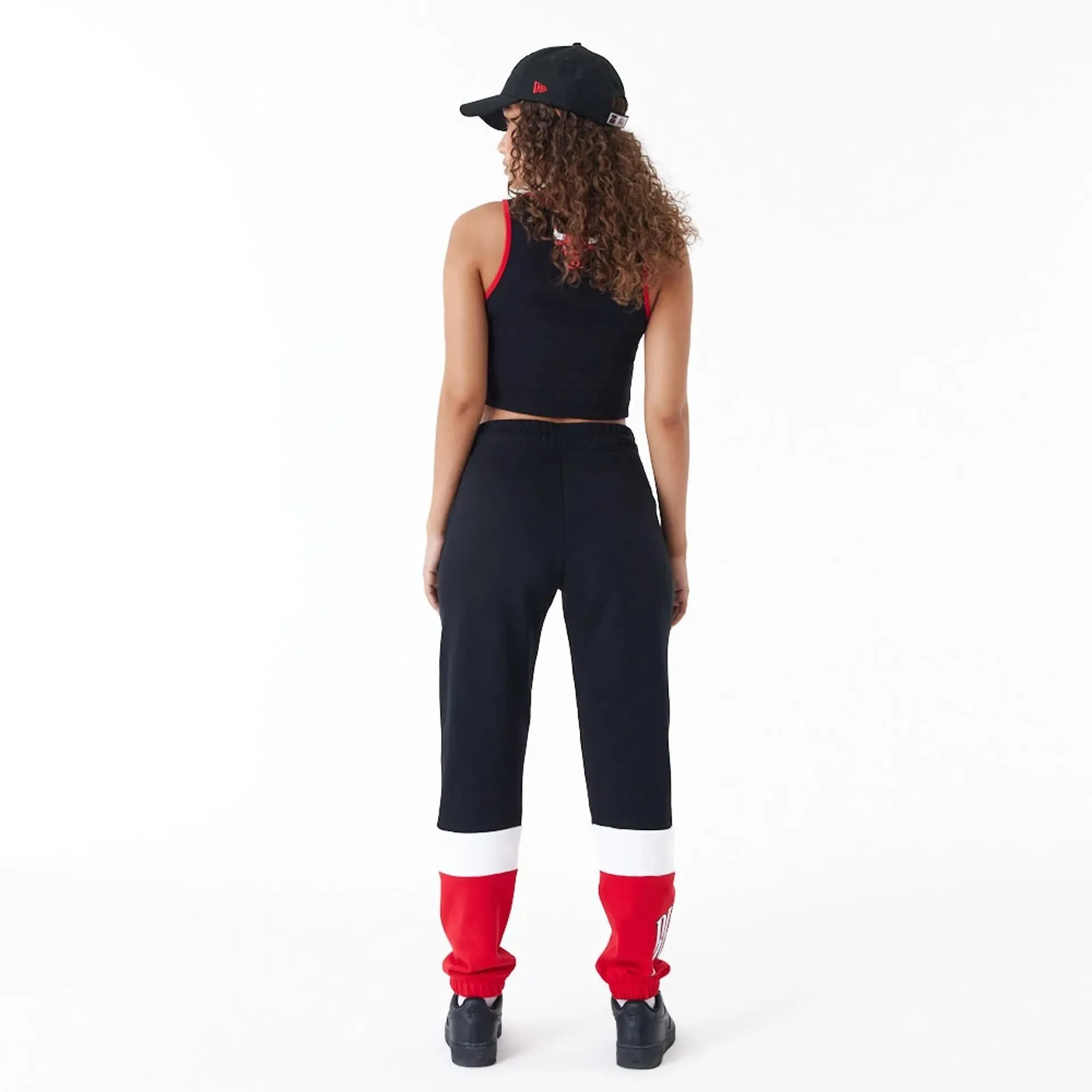 Chicago Bulls NBA Colour Block Black Joggers