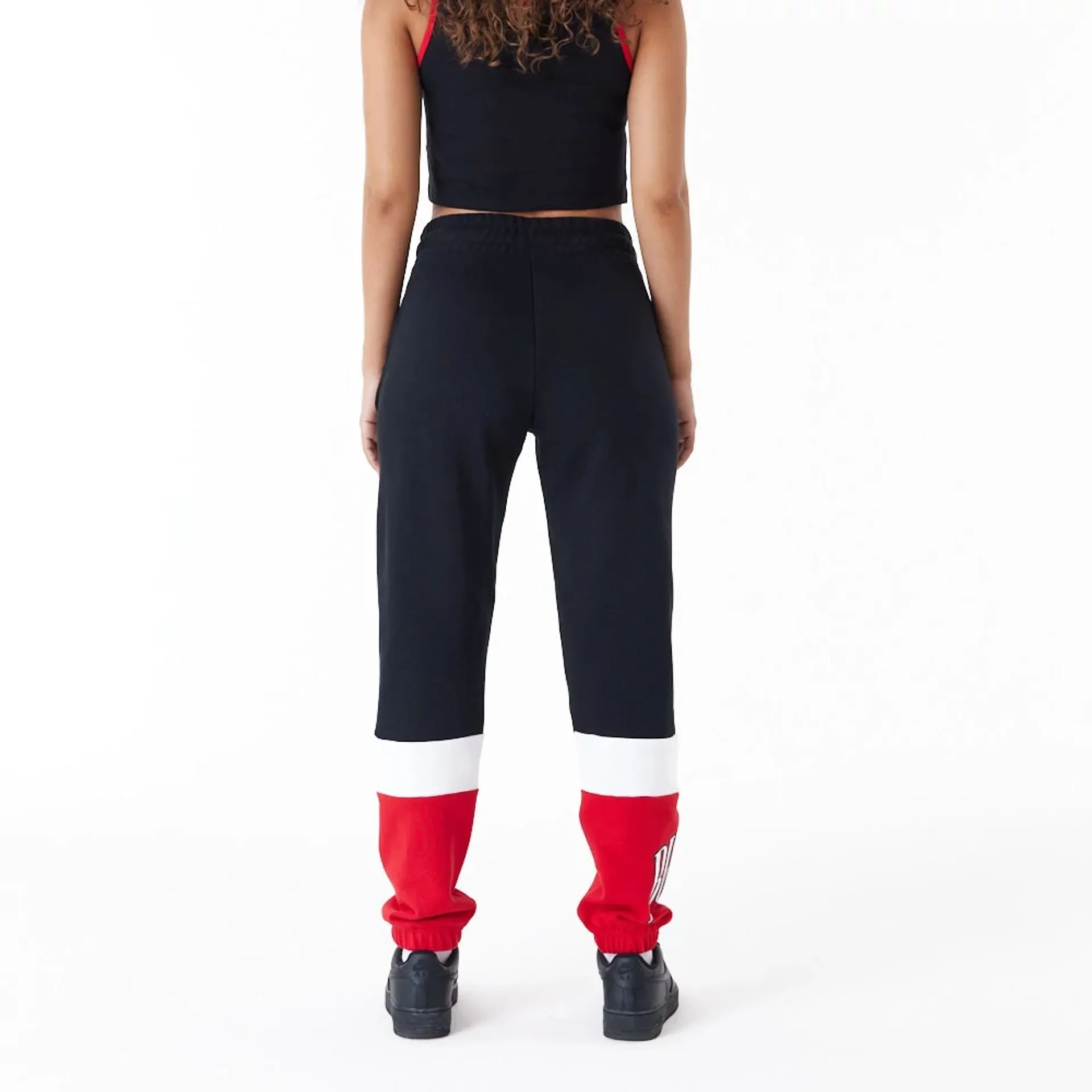 Chicago Bulls NBA Colour Block Black Joggers