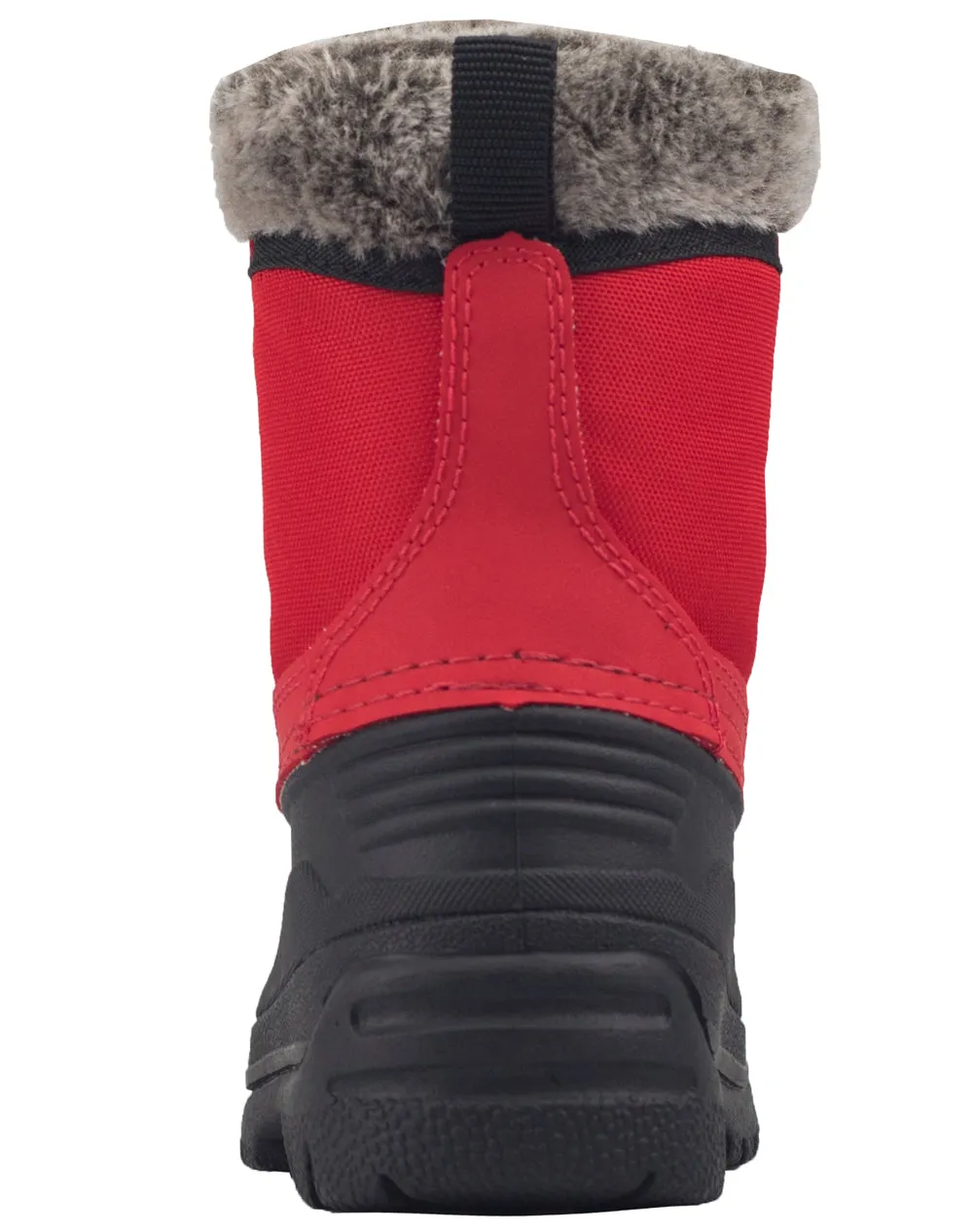 CHILDREN’S WINTER SNOW BOOTS, DEEP RED