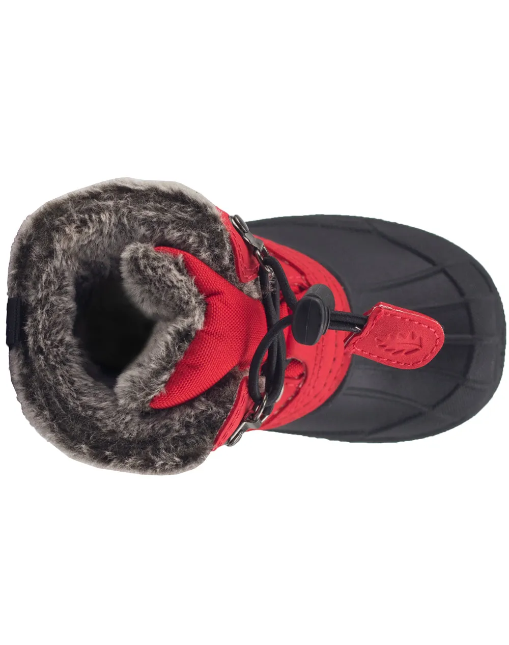 CHILDREN’S WINTER SNOW BOOTS, DEEP RED