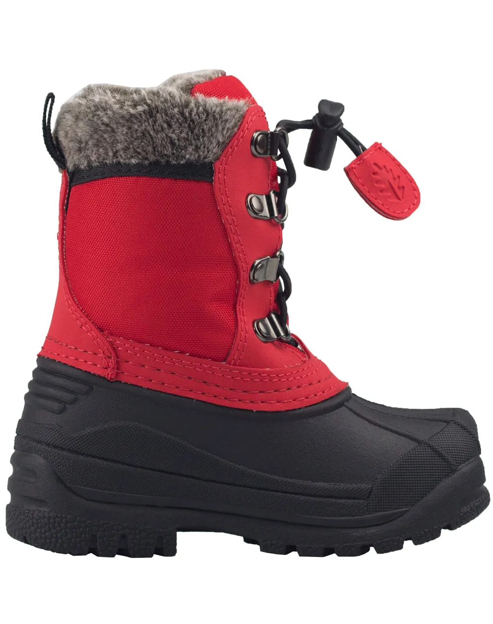 CHILDREN’S WINTER SNOW BOOTS, DEEP RED