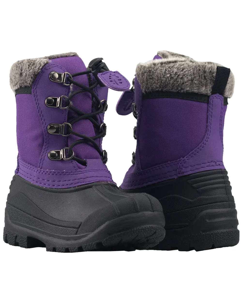 CHILDREN’S WINTER SNOW BOOTS, PLUM PURPLE