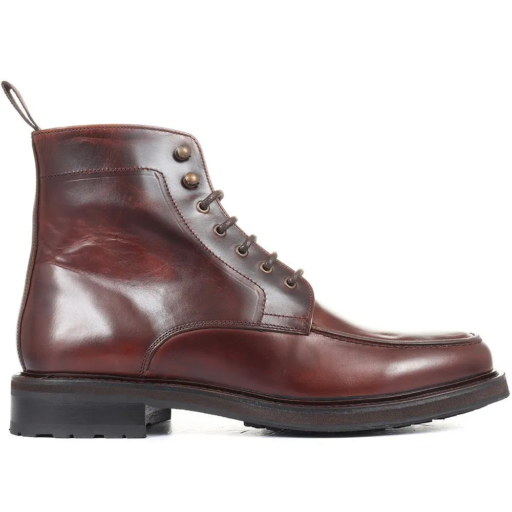 Clapham Leather Suede Ankle Boots - CLAPHAM / 321 129