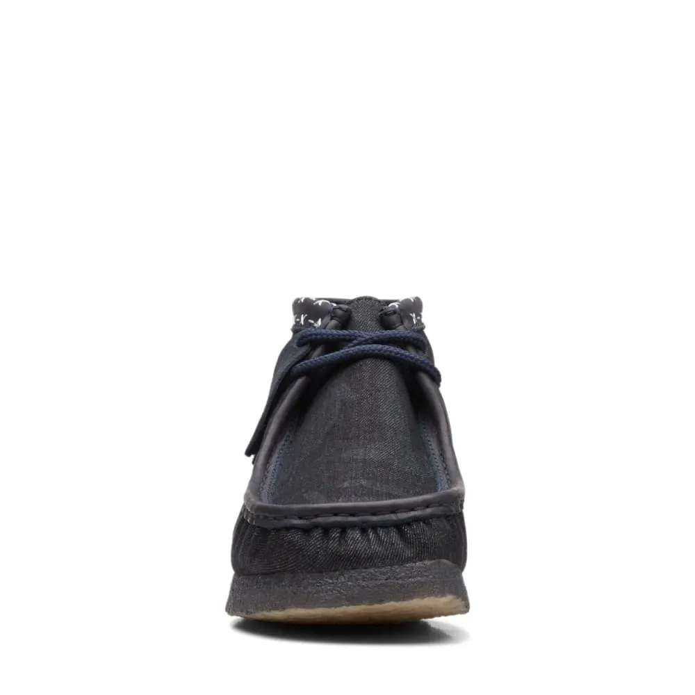 Clarks Originals Wallabee Boots Men's Denim Blue Synthetic 26168811
