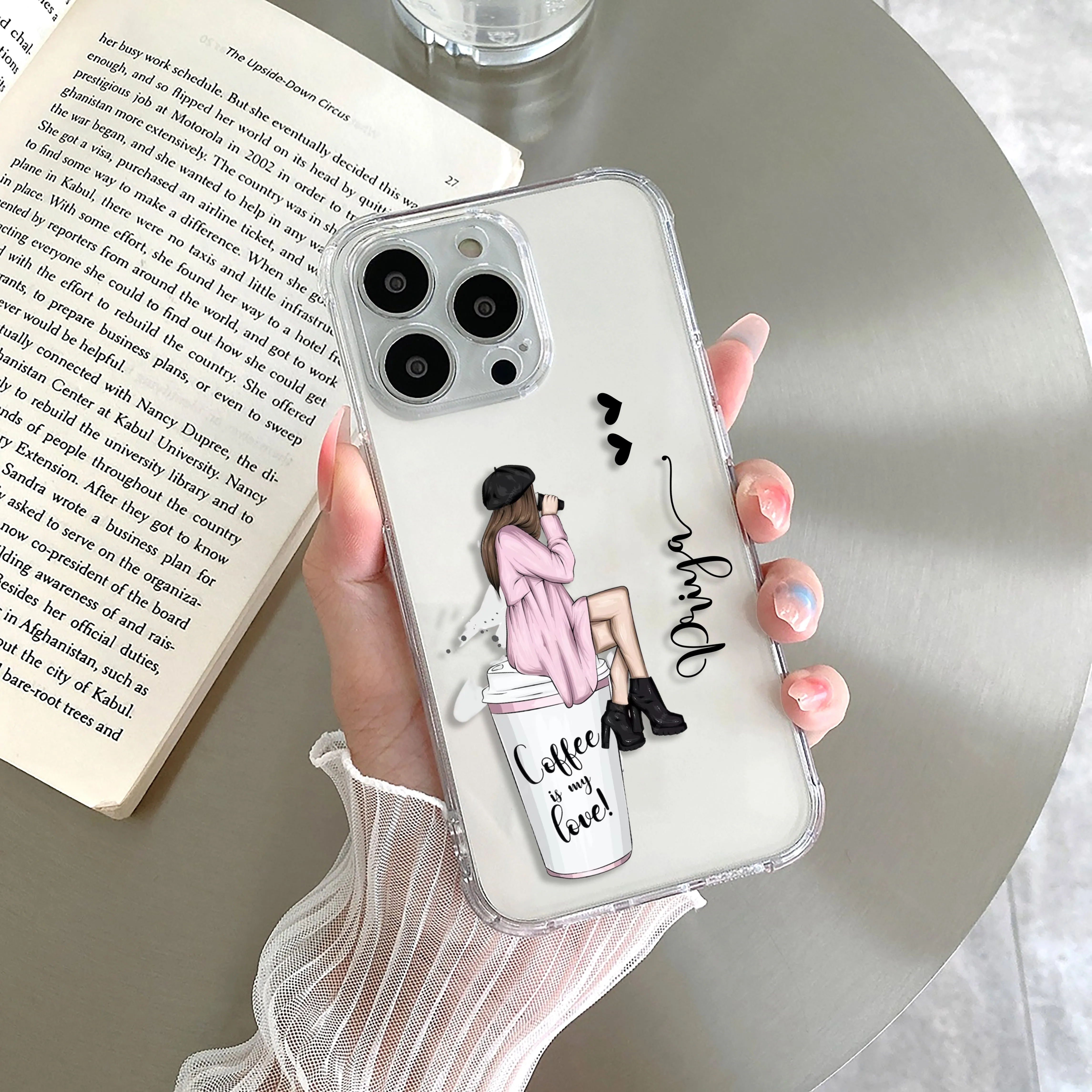 Coffee Lover Customize Transparent Silicon Case For Samsung