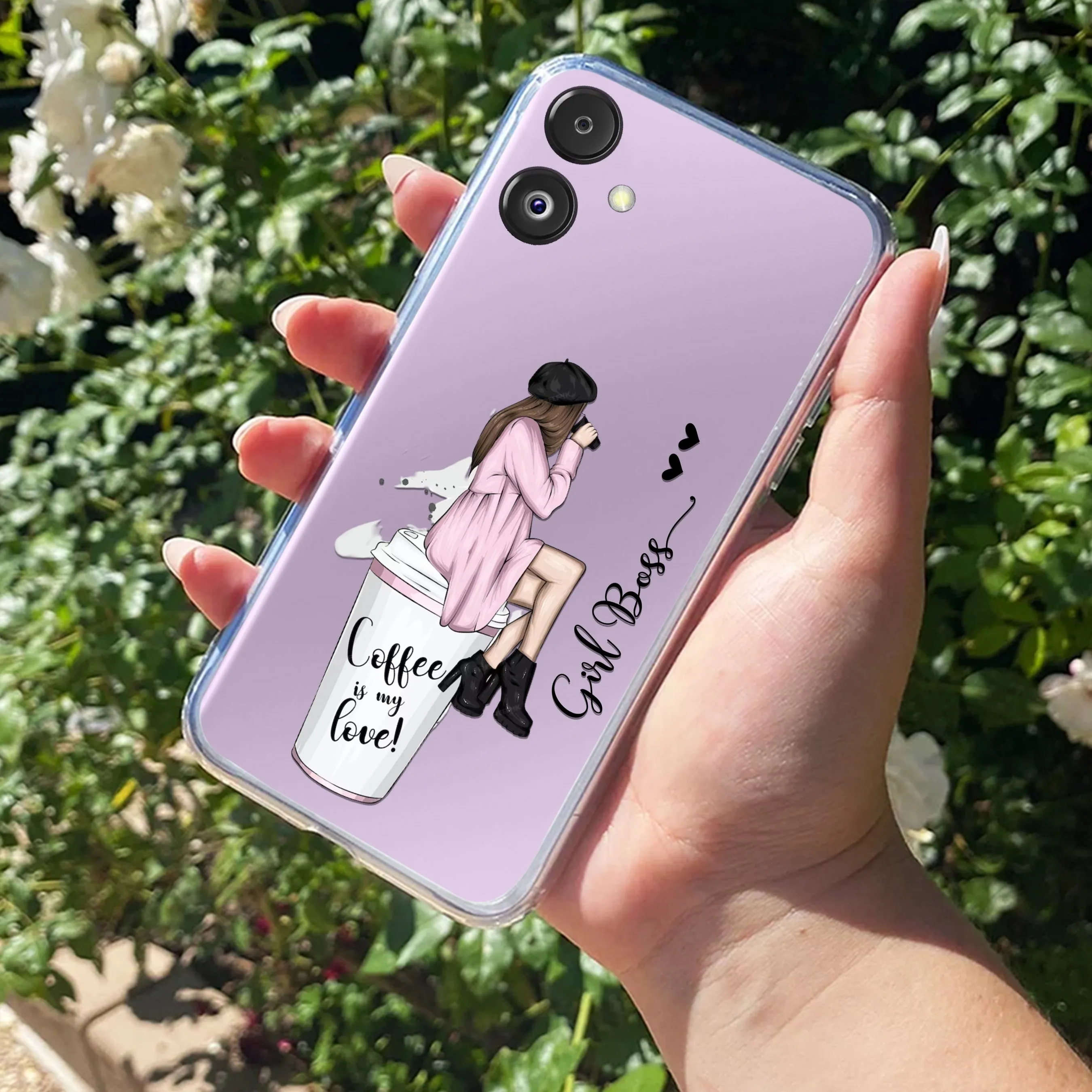 Coffee Lover Customize Transparent Silicon Case For Samsung