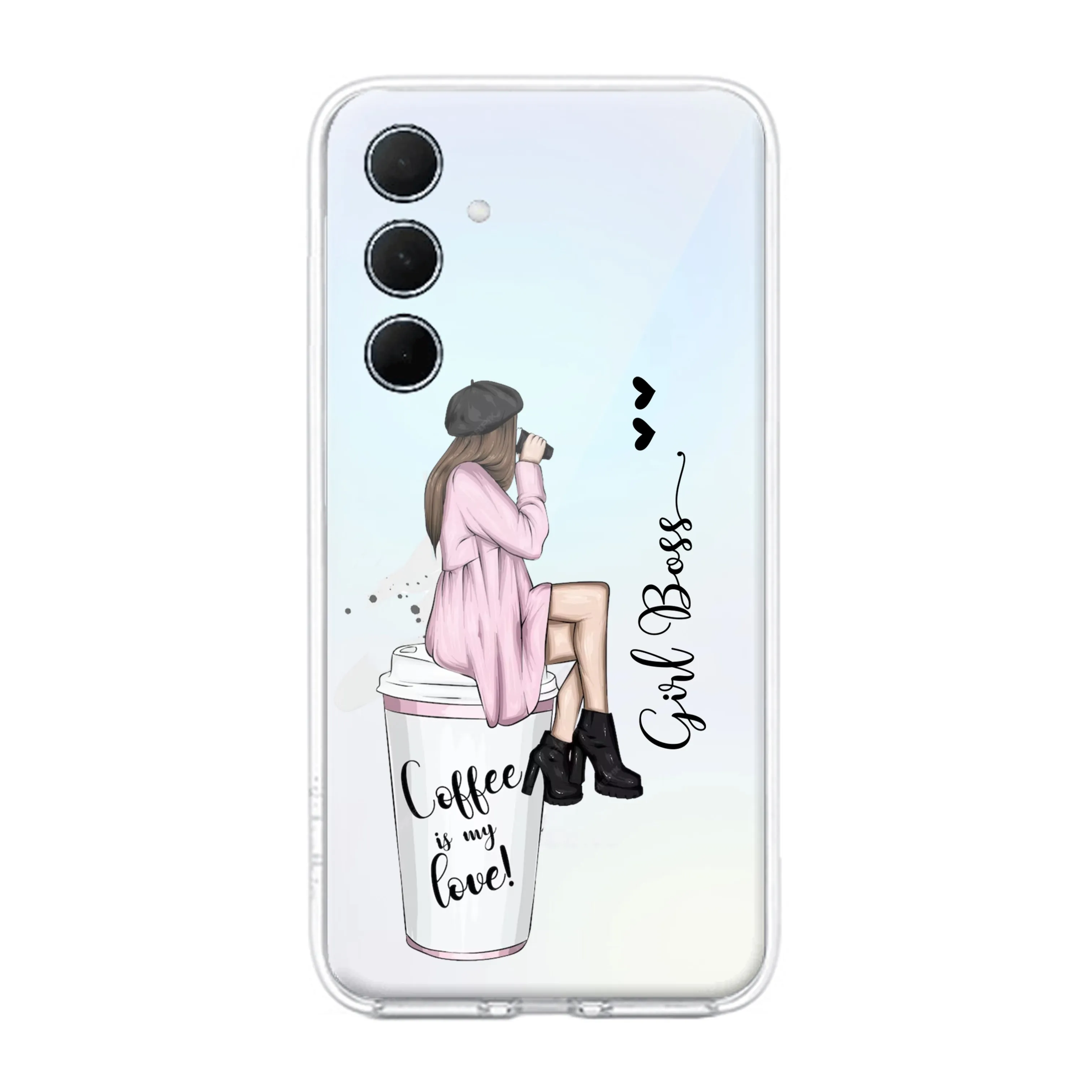 Coffee Lover Customize Transparent Silicon Case For Samsung