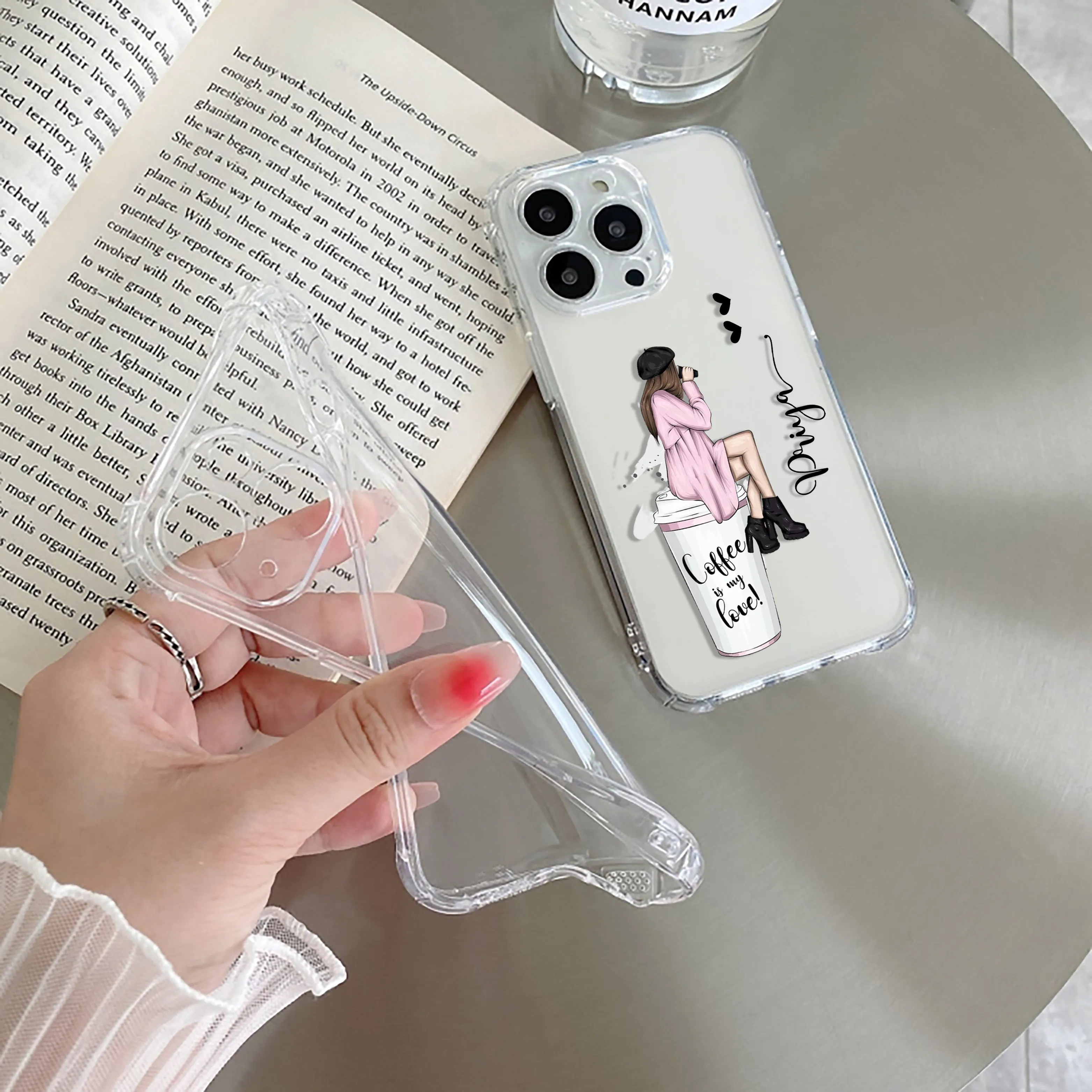 Coffee Lover Customize Transparent Silicon Case For Samsung