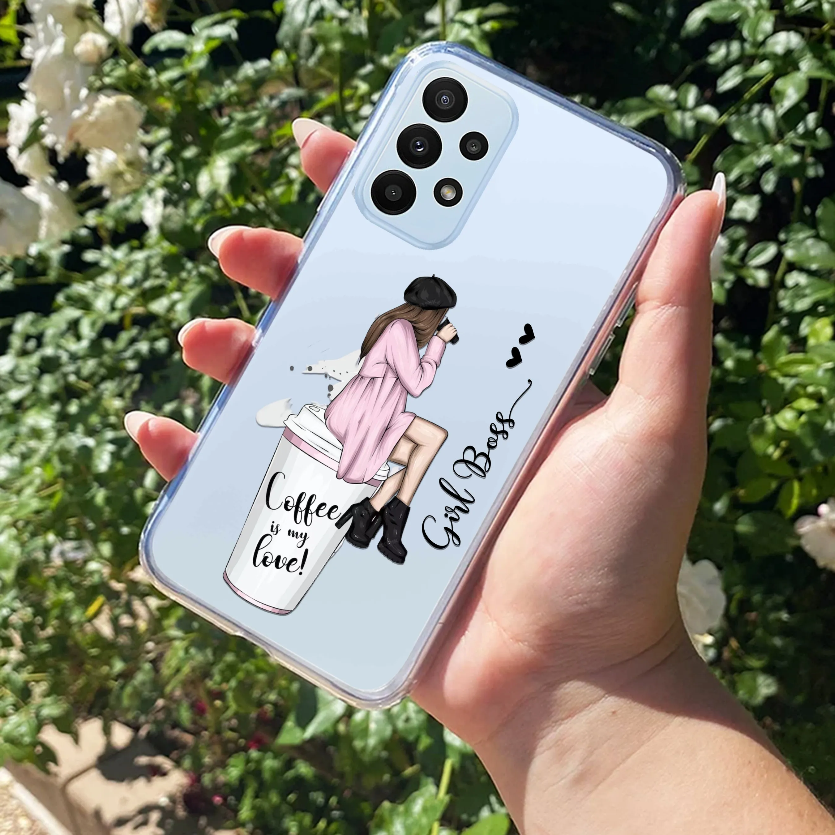 Coffee Lover Customize Transparent Silicon Case For Samsung