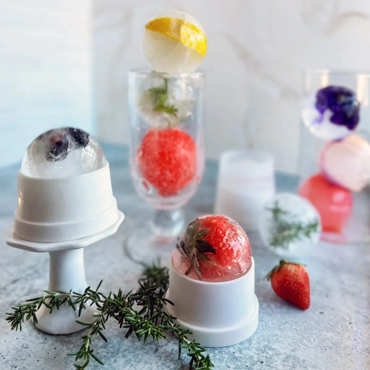 Crystal Baller Ice Sphere Mold Duo