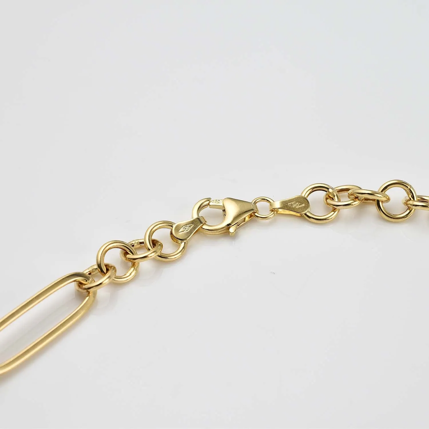 Figaro Chain Necklace in 9K Gold