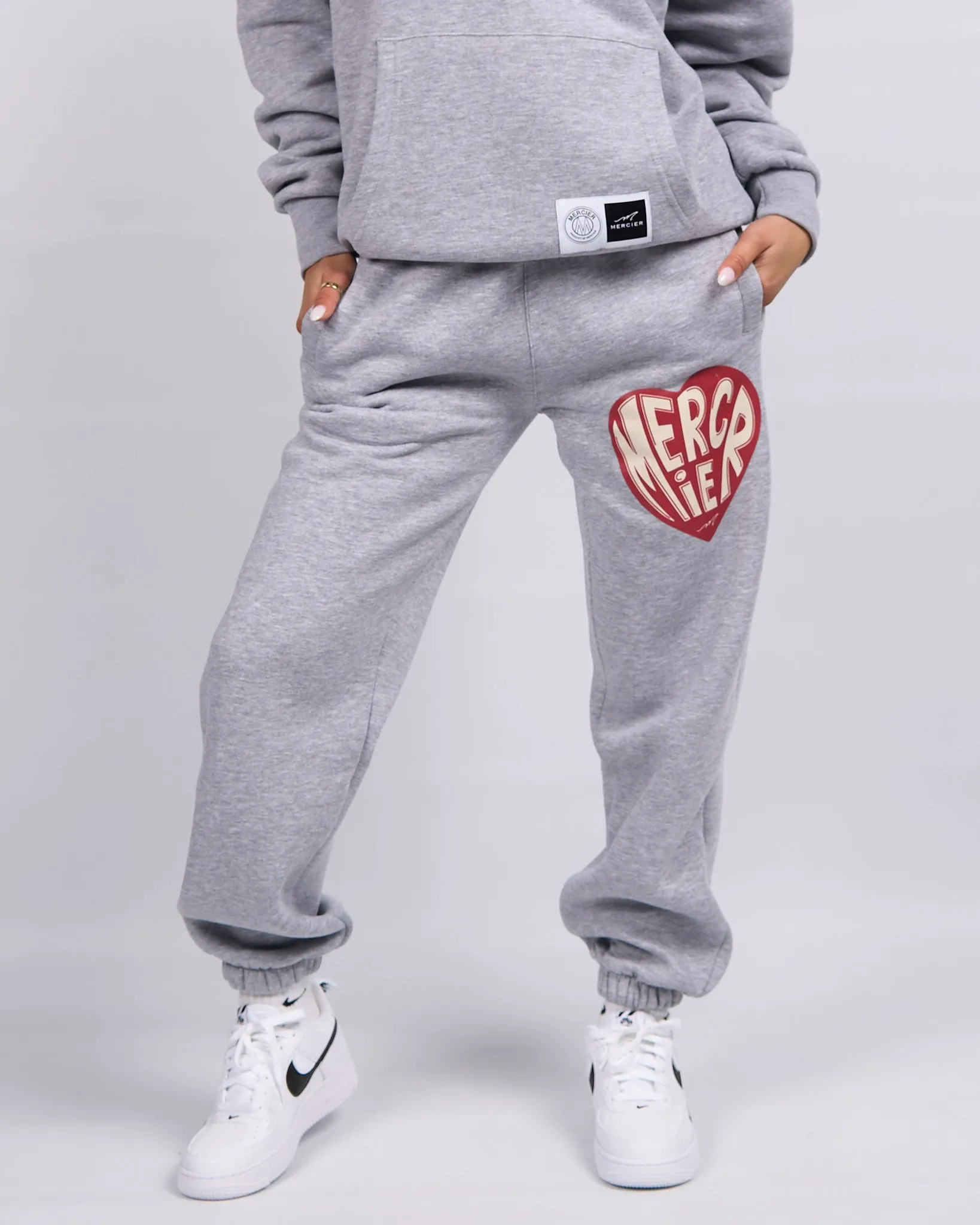 Grey Marl Mercier Heart Joggers