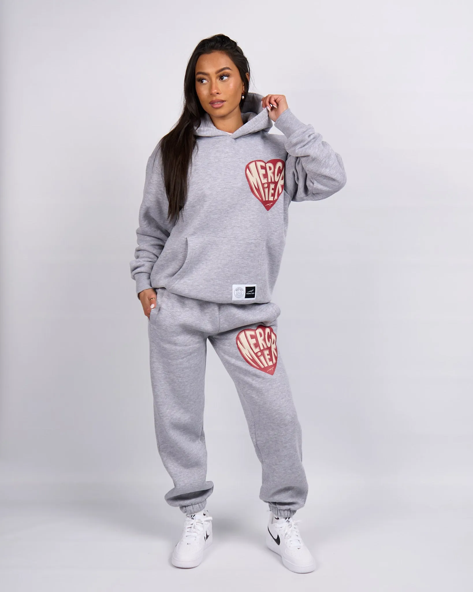 Grey Marl Mercier Heart Joggers