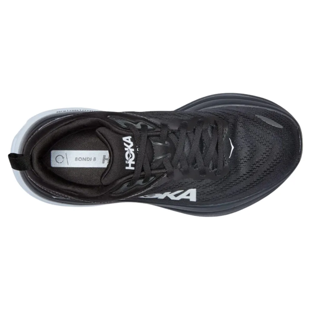 Hoka Bondi 8 Sneaker Black/White (Women's)