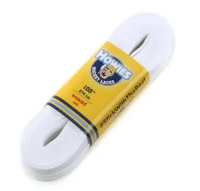 Howies Solid White Waxed Referee Skate Laces