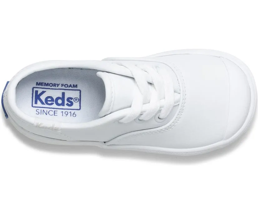 Keds Baby Champion Leather Lace Toe Cap
