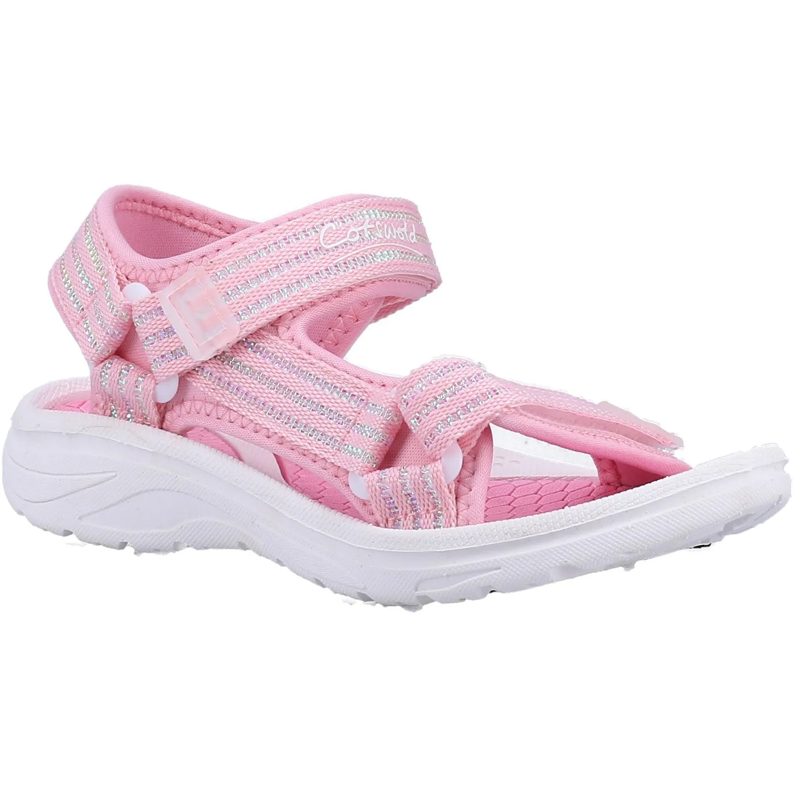 Kids Bodiam Recycled Sandals Pink/White