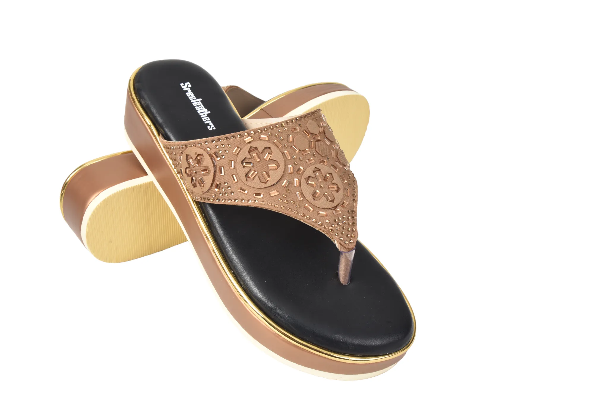 LADIES FANCY HEEL CHAPPAL 323189