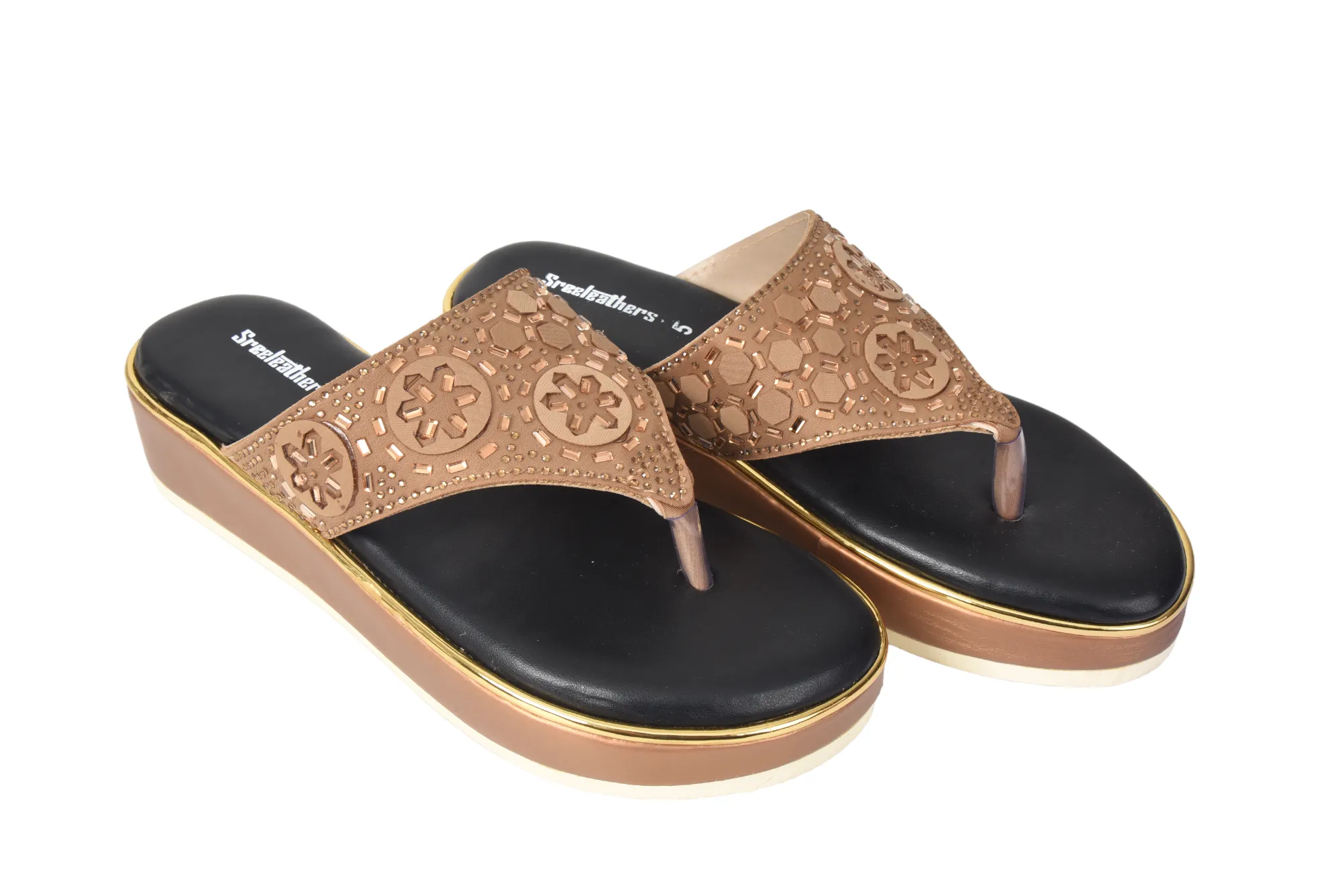 LADIES FANCY HEEL CHAPPAL 323189