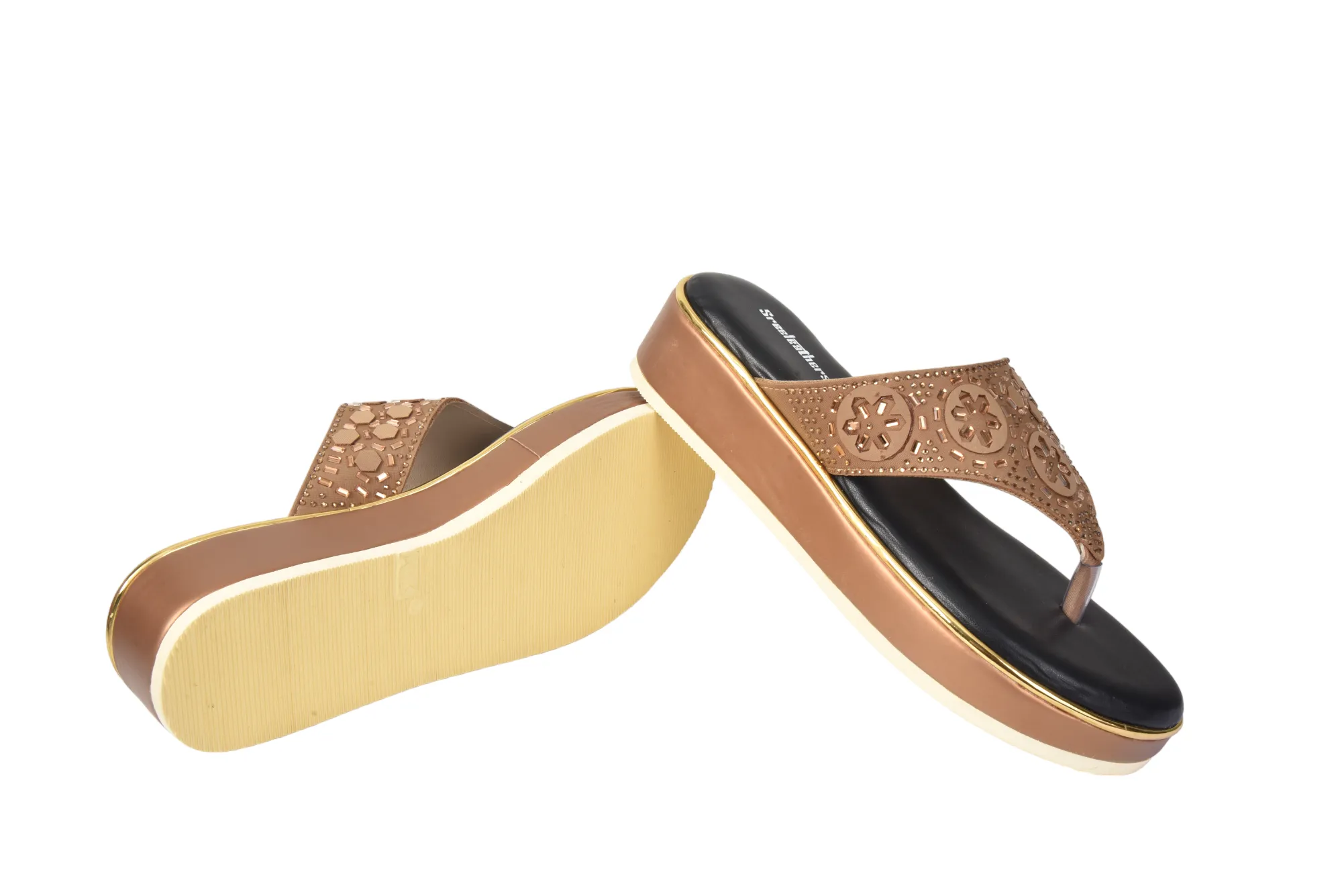 LADIES FANCY HEEL CHAPPAL 323189