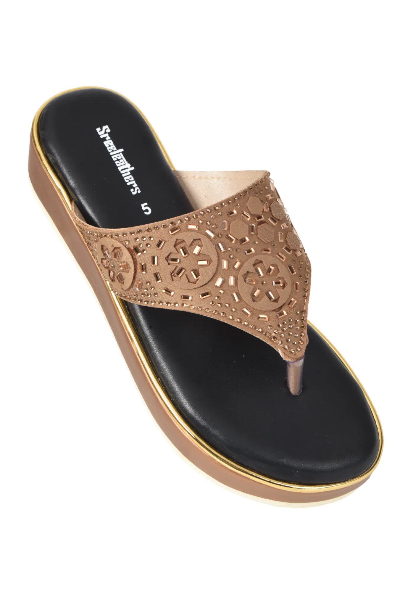 LADIES FANCY HEEL CHAPPAL 323189