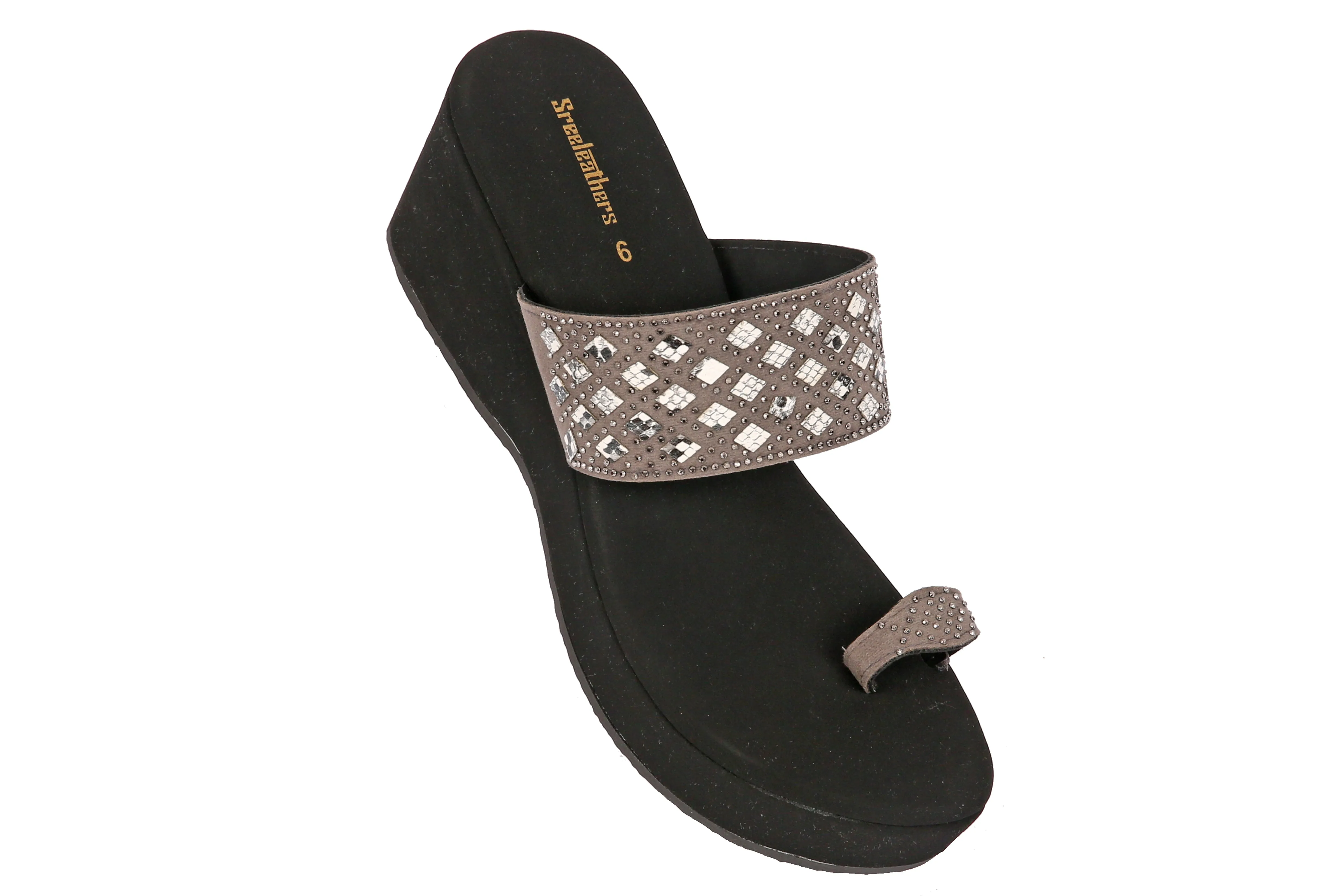 LADIES FANCY HEEL CHAPPAL 53314