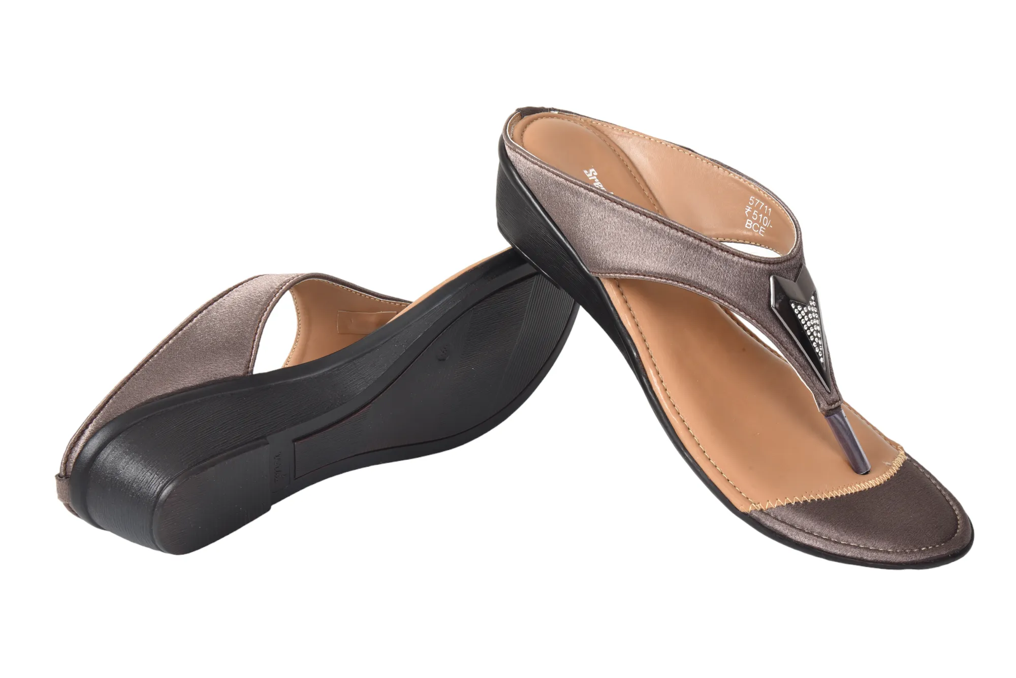 Ladies Fancy Heel Chappal 57711