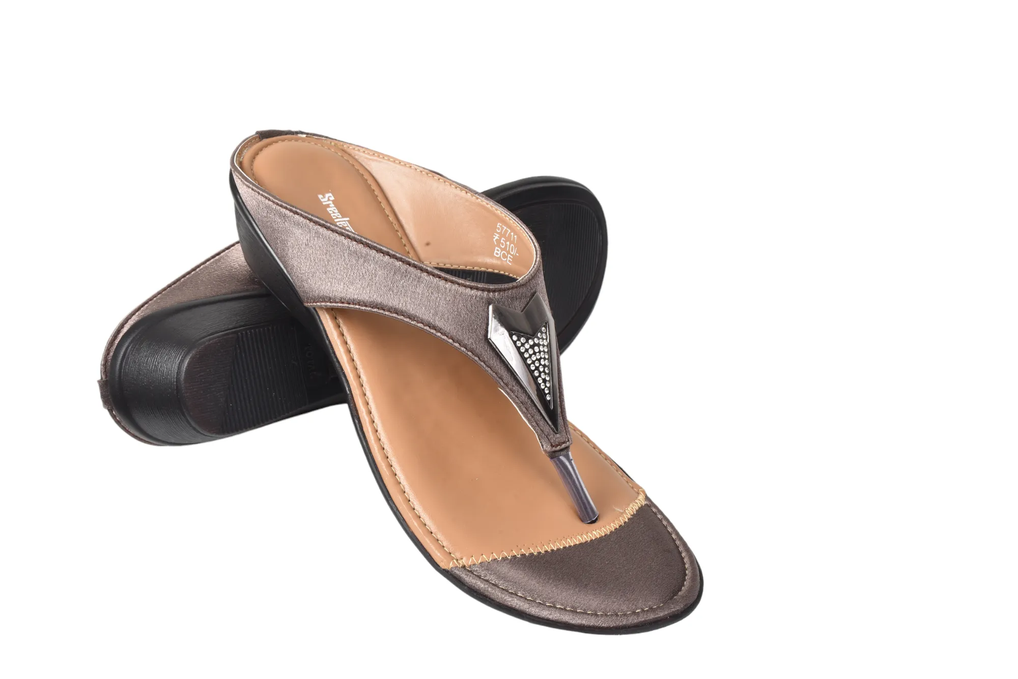 Ladies Fancy Heel Chappal 57711