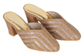 LADIES FANCY HEEL CUT OUT MULE 533139