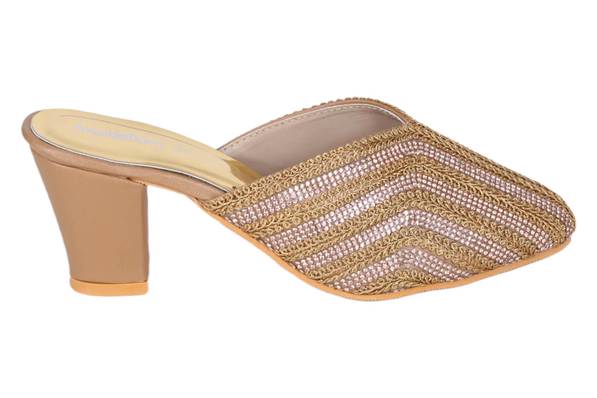 LADIES FANCY HEEL CUT OUT MULE 533139