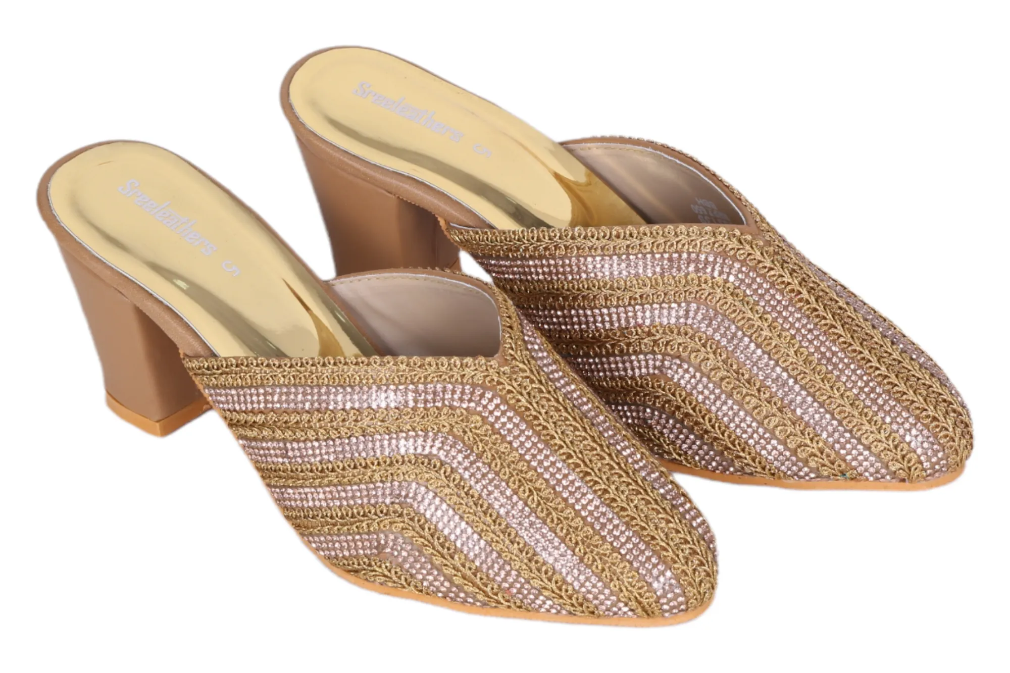 LADIES FANCY HEEL CUT OUT MULE 533139