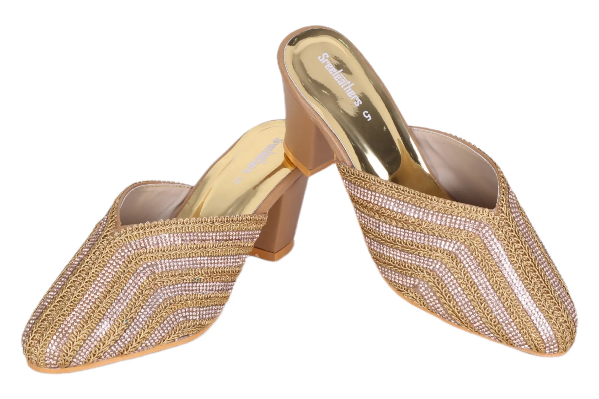 LADIES FANCY HEEL CUT OUT MULE 533139