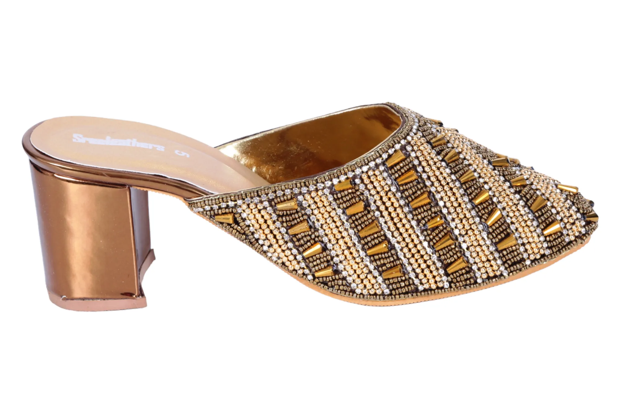LADIES FANCY HEEL CUT OUT MULE 533170