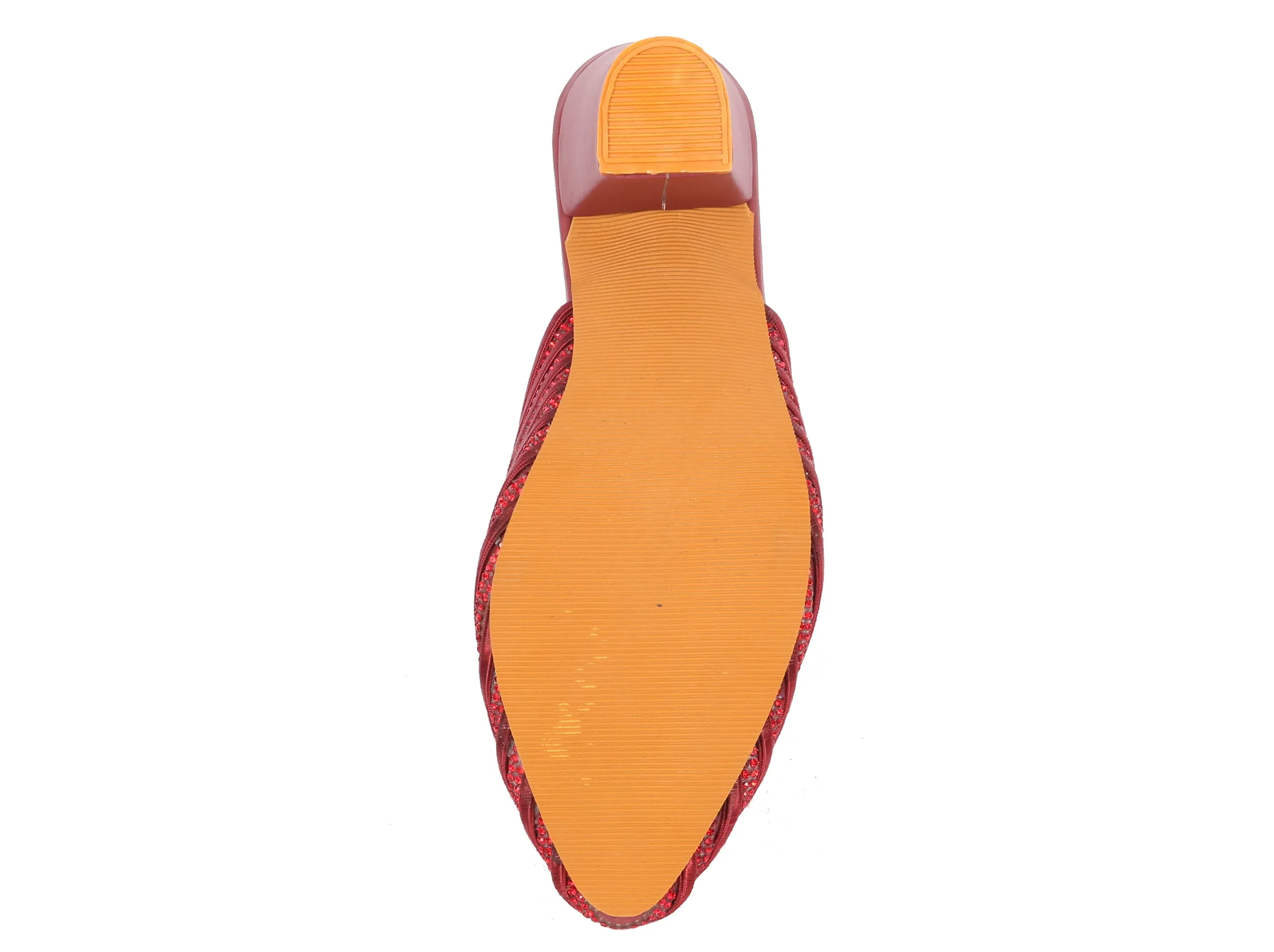 LADIES FANCY HEEL CUT OUT MULE 53317